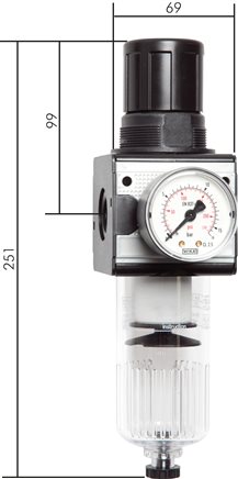 Exemplaire exposé: Régulateur de filtre - gamme Multifix 2